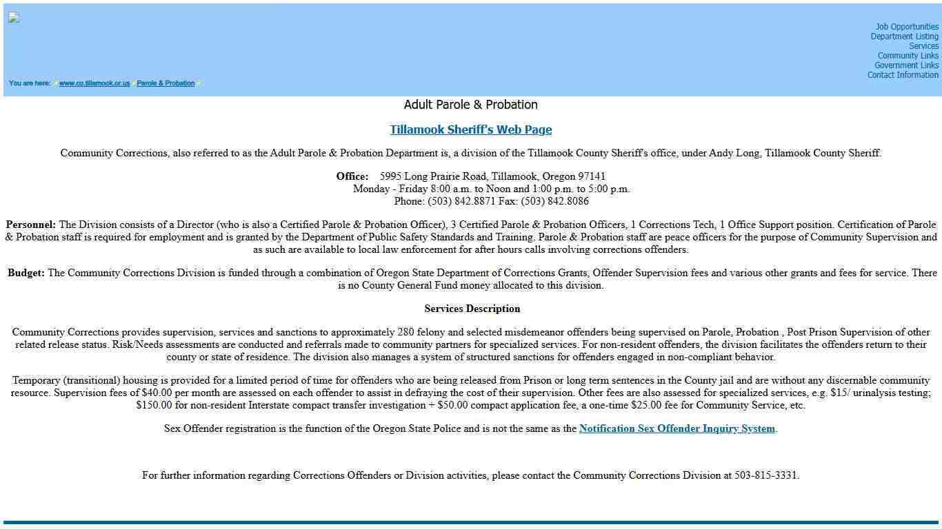 Adult Parole & Probation